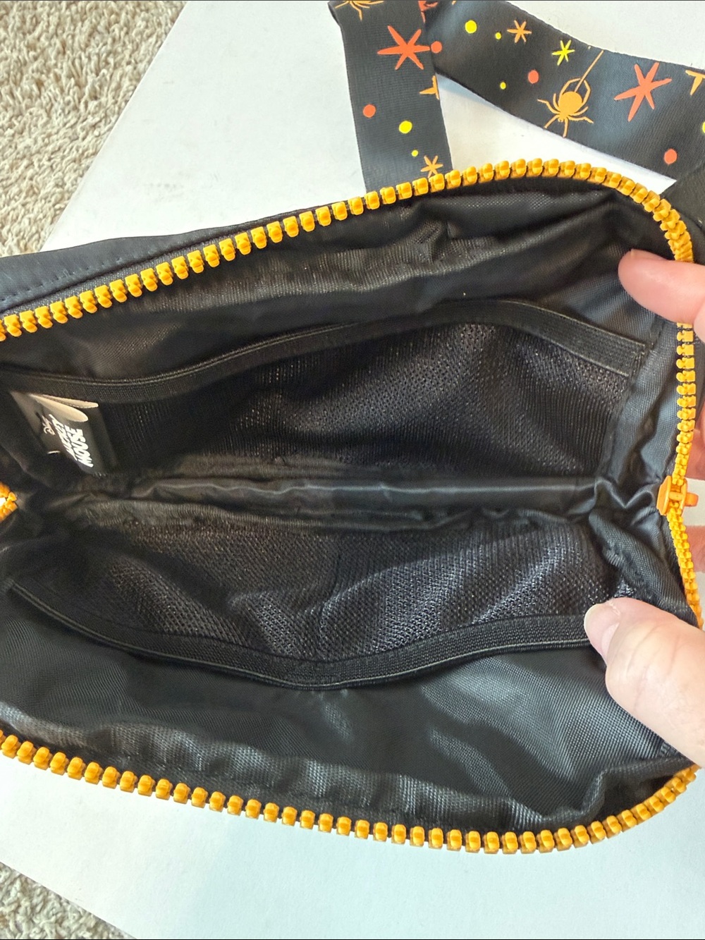 Disney  Black Halloween Pumpkin Crossbody Bag - Picture 4 of 7